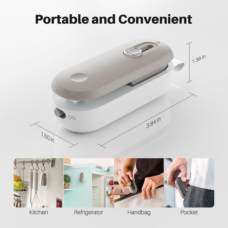 ODSD 2 in 1 Mini Bag Sealer Heat Seal and Cutter With Lanyard - Portable Handheld Chip Heat Sealer for Snacks, Candies, Plastic Food Storage (Batteries Included) - Image 5